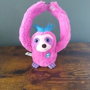Eolo 2019 Pink Hanging Singing Talking Monkey Plush Animal Electronic Toy WORKS!